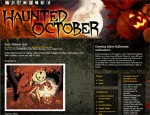 Tablet Screenshot of hauntedoctober.com